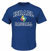 Israel Baseball Majestic 2017 World Baseball Classic Heart & Soul T-Shirt Royal,baseball caps,new era cap wholesale,wholesale hats